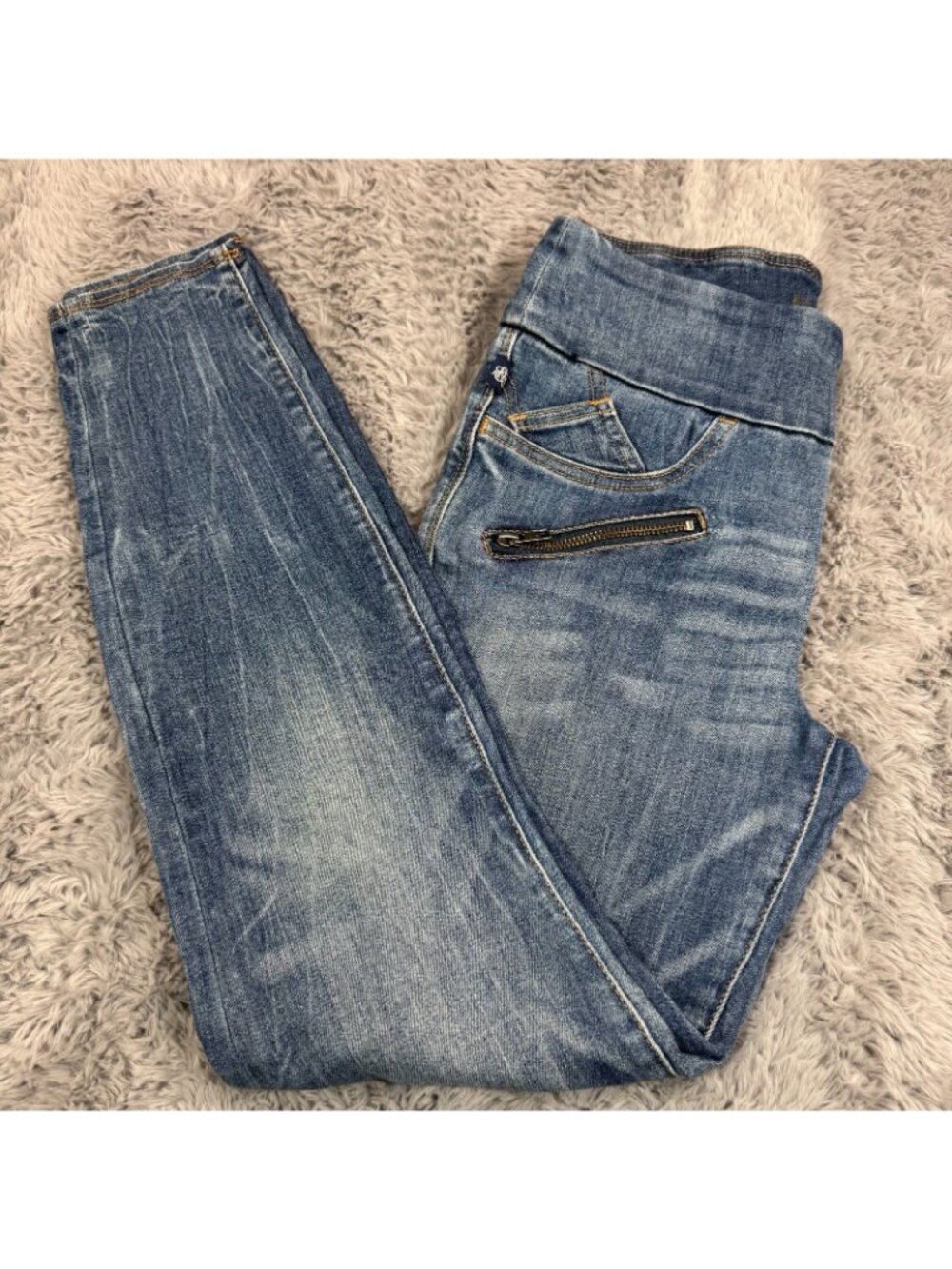 Rock & Republic Denim RX Fever Jeans Womens 8 Blue Cotton Jegging Skinny Stretch - Picture 9 of 16